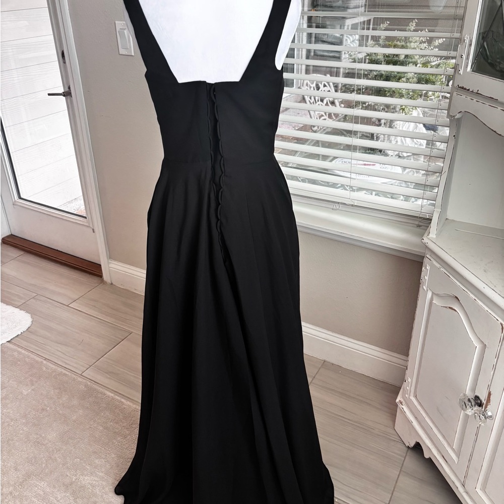 NWOT Basic Black Dress Sleeveless Square Neckline NWOT Size M/8 - Picture 6 of 9